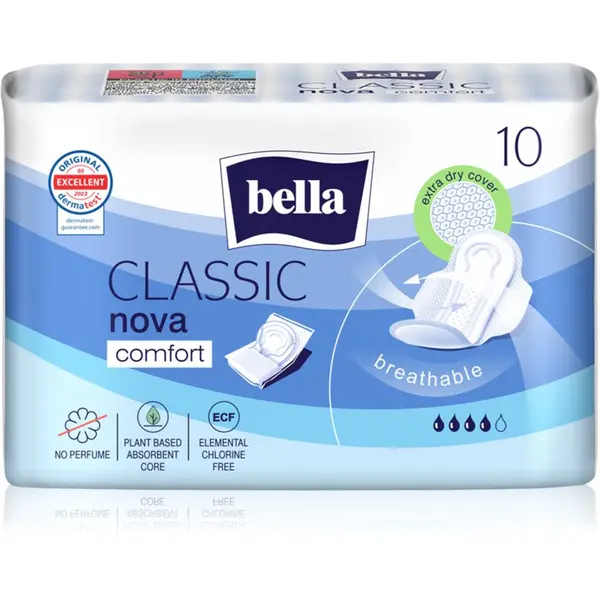 BELLA BELLA Nova Classic Comfort дамски превръзки с крилца 10 бр.