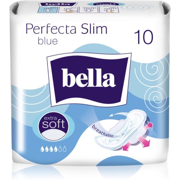 BELLA BELLA Perfecta Slim Blue санитарни кърпи 10 бр.