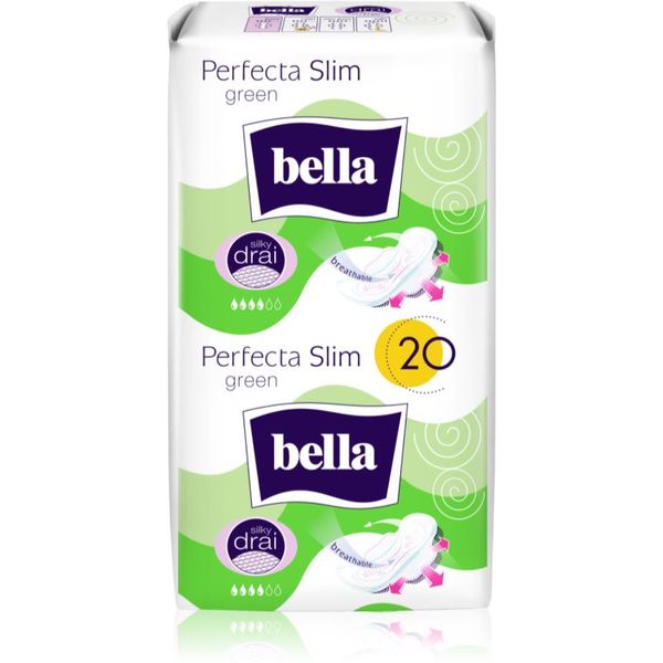 BELLA BELLA Perfecta Slim Green санитарни кърпи 20 бр.