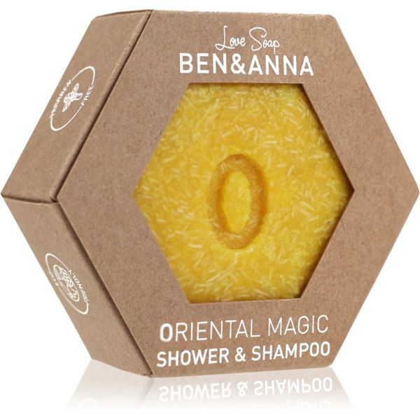 BEN&ANNA BEN&ANNA Love Soap Shower & Shampoo твърд шампоан и душ гел 2 в 1 Oriental Magic 60 гр.