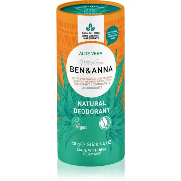 BEN&ANNA BEN&ANNA Natural Care Aloe Vera натурален твърд дезодорант 40 гр.