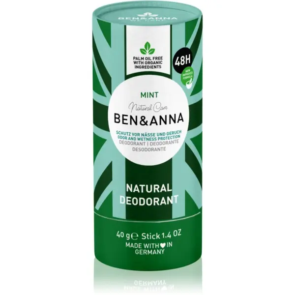 BEN&ANNA BEN&ANNA Natural Care Mint натурален твърд дезодорант 40 гр.
