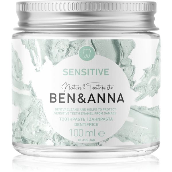 BEN&ANNA BEN&ANNA Natural Toothpaste Sensitive паста за зъби в стъклен дозатор за чувствителни зъби 100 мл.