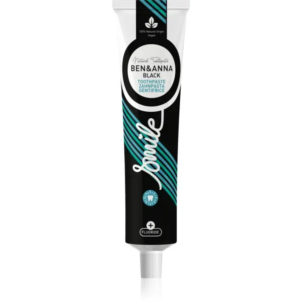 BEN&ANNA BEN&ANNA Toothpaste Black натурална паста за зъби с активен въглен 75 мл.
