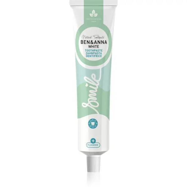 BEN&ANNA BEN&ANNA Toothpaste White натурална паста за зъби с флуорид 75 мл.