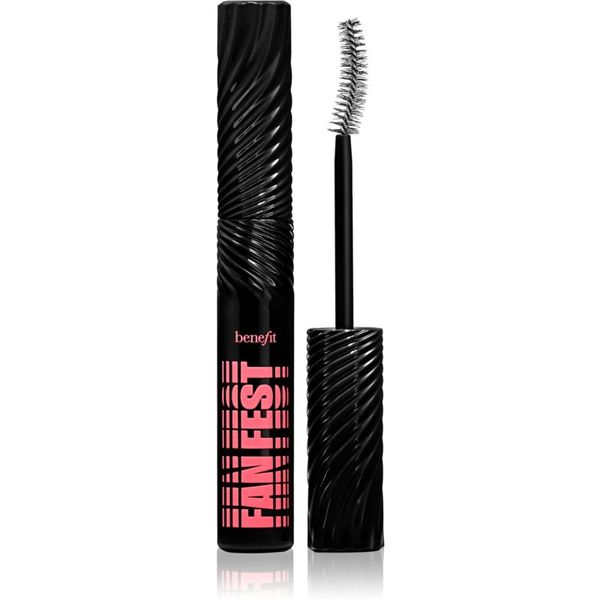 Benefit Benefit Fan Fest Fanning & Volumizing Mascara спирала за обем и сгъстяване на миглите цвят Hyper Black 8,5 гр.