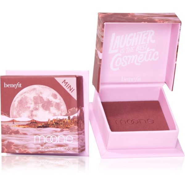Benefit Benefit Moone WANDERful World Mini руж - пудра цвят Rich berry 2,5 гр.