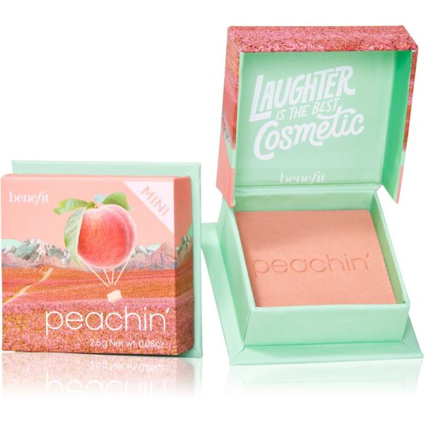 Benefit Benefit Peachin' WANDERful World Mini руж - пудра цвят Golden peach 2,5 гр.