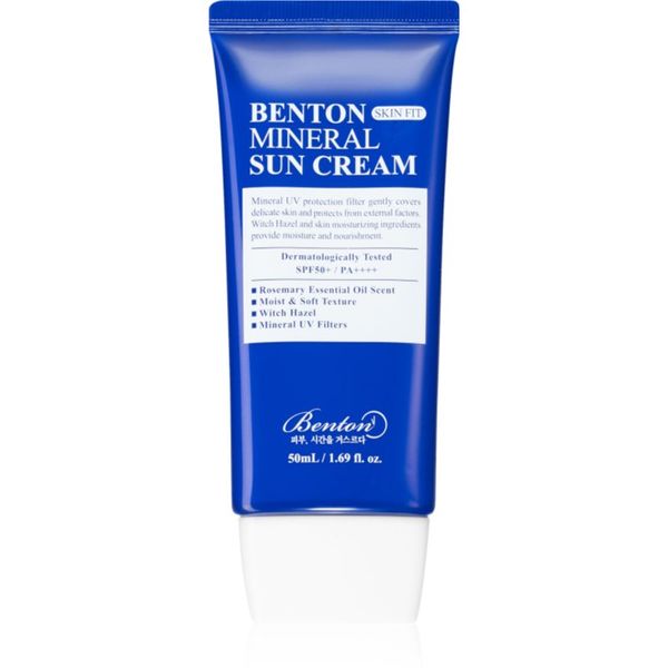 Benton Benton Skin Fit Mineral минерален слънцезащитен флуид за лице SPF 50+ 50 мл.