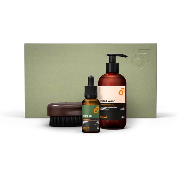 Beviro Beviro Bergamia Wood Beard Care Kit подаръчен комплект (за брадата)