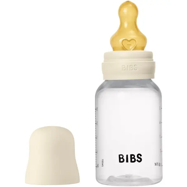BIBS BIBS Anti-Colic Baby Bottle Latex шише против колики с биберон от латекс Ivory 150 мл.