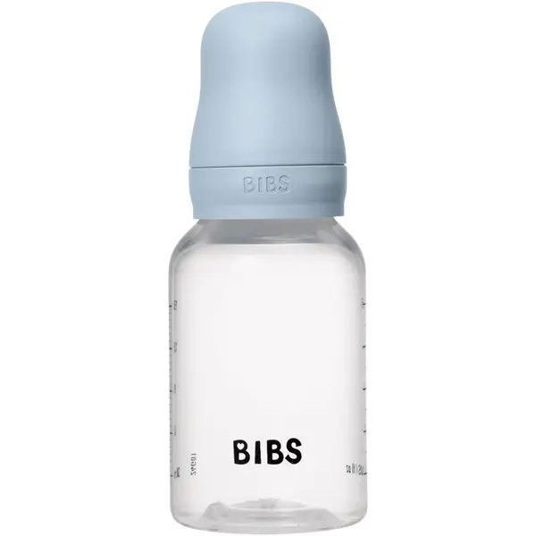 BIBS BIBS Anti-Colic Baby Bottle Silicone шише против колики със силиконов биберон Baby Blue 150 мл.
