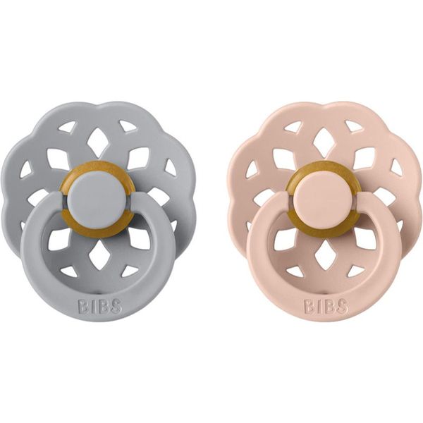 BIBS BIBS Boheme Natural Rubber Size 2: 6+ months биберон Cloud / Blush 2 бр.