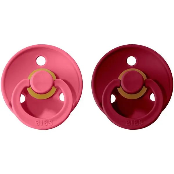 BIBS BIBS Colour Natural Rubber Size 1: 0+ months биберон Coral / Ruby 2 бр.