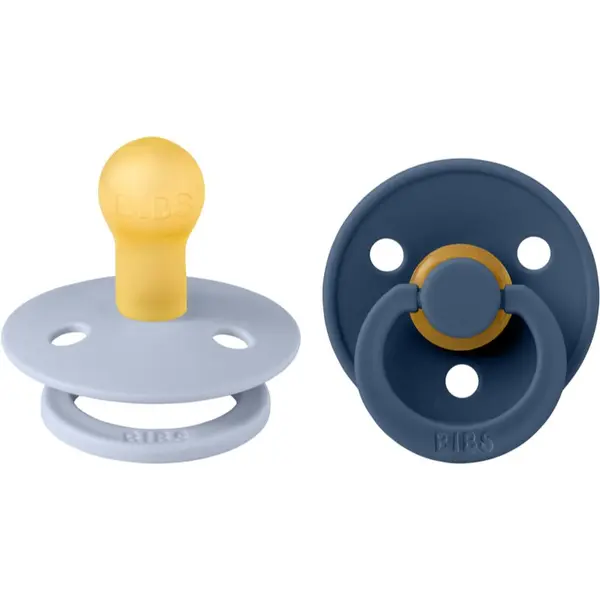 BIBS BIBS Colour Natural Rubber Size 1: 0+ months биберон Dusty Blue / Steel Blue 2 бр.