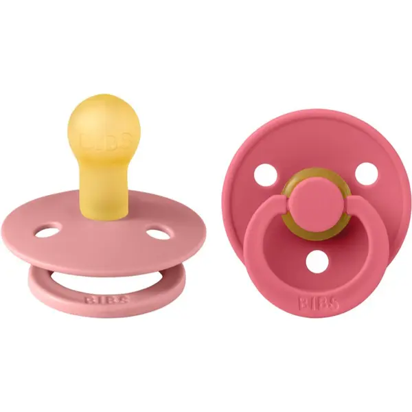 BIBS BIBS Colour Natural Rubber Size 1: 0+ months биберон Dusty Pink / Coral 2 бр.
