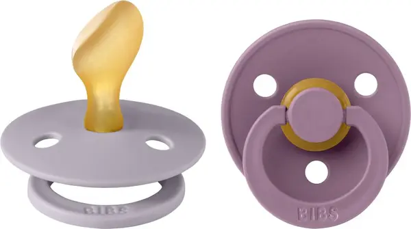 BIBS BIBS Colour Size 2: Anatomical 6+ months биберон Fossil Grey / Mauve 2 бр.