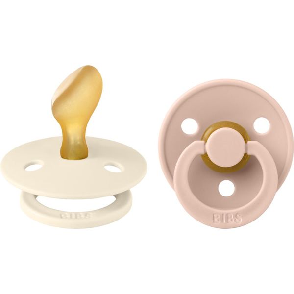 BIBS BIBS Colour Size 2: Anatomical 6+ months биберон Ivory / Blush 2 бр.