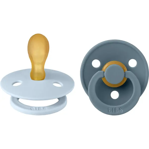 BIBS BIBS Colour Size 2: Symmetrical 6+ months биберон Baby Blue / Petrol 2 бр.