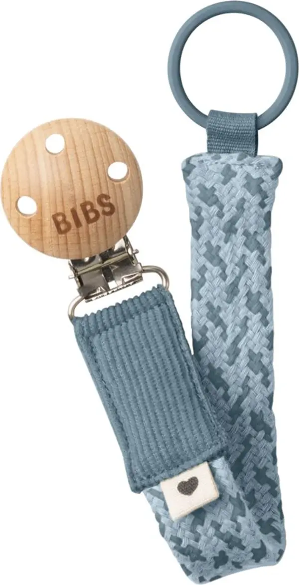 BIBS BIBS Paci Braid клипс за биберон Petrol / Baby Blue 1 бр.