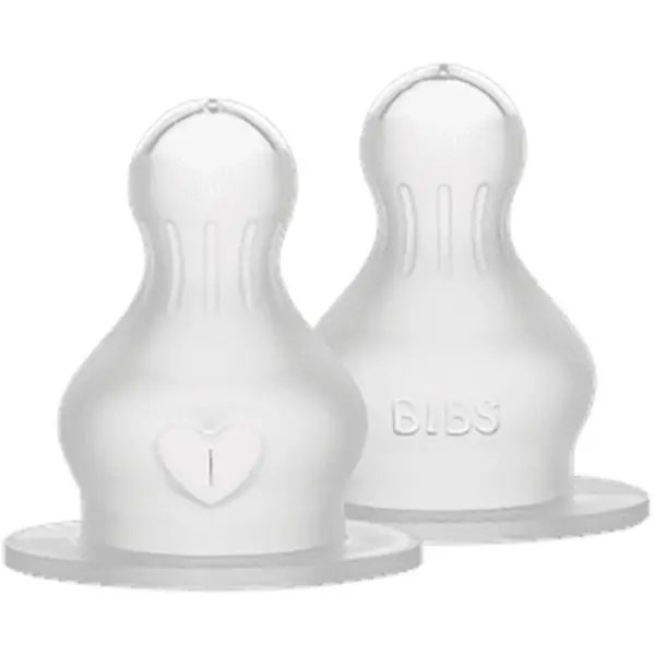 BIBS BIBS Silicone Bottle Nipple биберон за шише Fast Flow 2 бр.