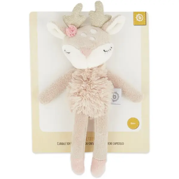 Bieco Bieco Toy with Rattle Fawn Ella плюшена играчка с дрънкалка 0 m+ 1 бр.