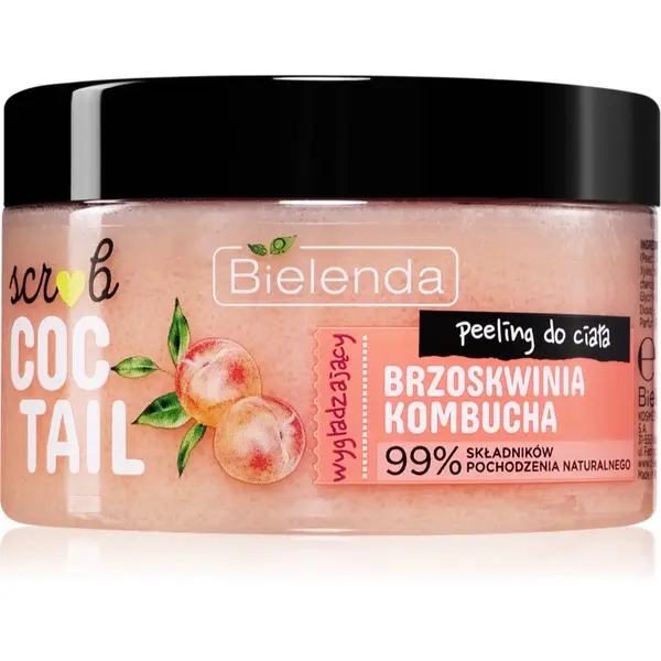 Bielenda Bielenda Coctail Scrub Peach + Kombucha пилинг за тяло с хидратиращ ефект 350 гр.
