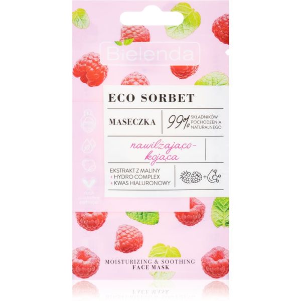 Bielenda Bielenda Eco Sorbet Raspberry успокояваща маска 1 бр.