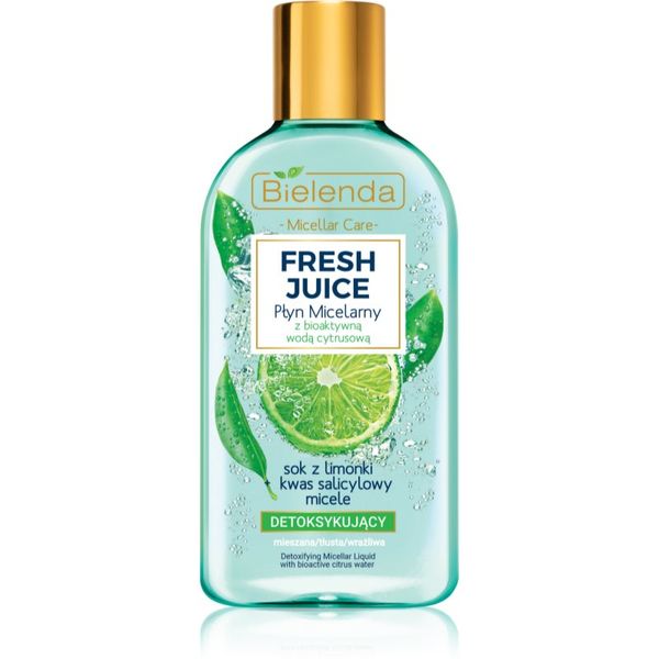 Bielenda Bielenda Fresh Juice Lime мицеларна вода за смесена към чувствителна кожа 500 мл.