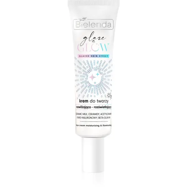 Bielenda Bielenda GLAZE & GLOW хидратиращ и озаряващ крем за лице за суха кожа 50 мл.