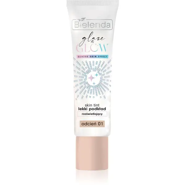 Bielenda Bielenda GLAZE & GLOW лек фон дьо тен с озаряващ ефект цвят 01 30 гр.