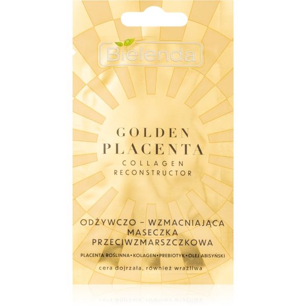 Bielenda Bielenda Golden Placenta Collagen Reconstructor кремообразна маска, намаляваща признаците на стареене 8 гр.