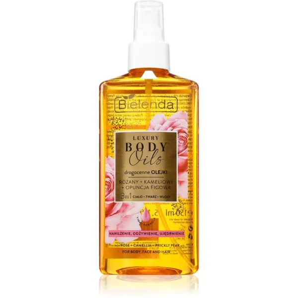 Bielenda Bielenda Luxury Body Oils Rose + Camellia + Prickly Pear олио за лице, тяло и коса 150 мл.