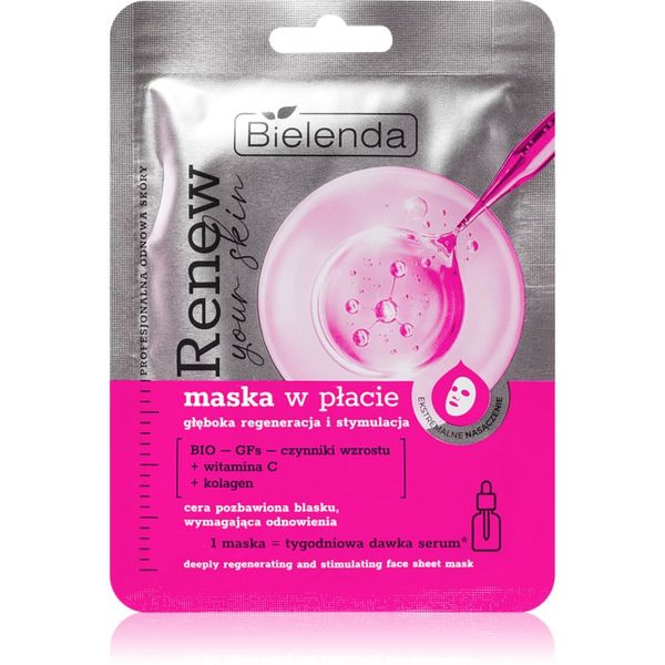 Bielenda Bielenda Renew Your Skin платнена маска с регенериращ ефект 18 гр.