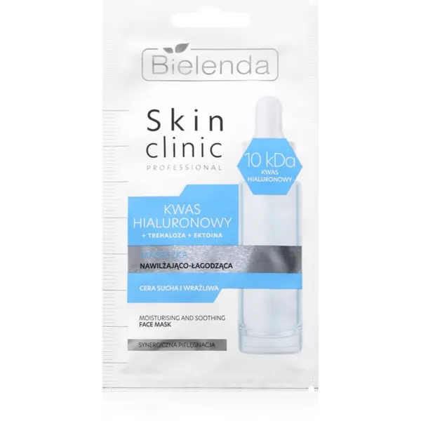 Bielenda Bielenda Skin Clinic Professional Hyaluronic Acid нощна хидратираща маска с успокояващ ефект 8 гр.