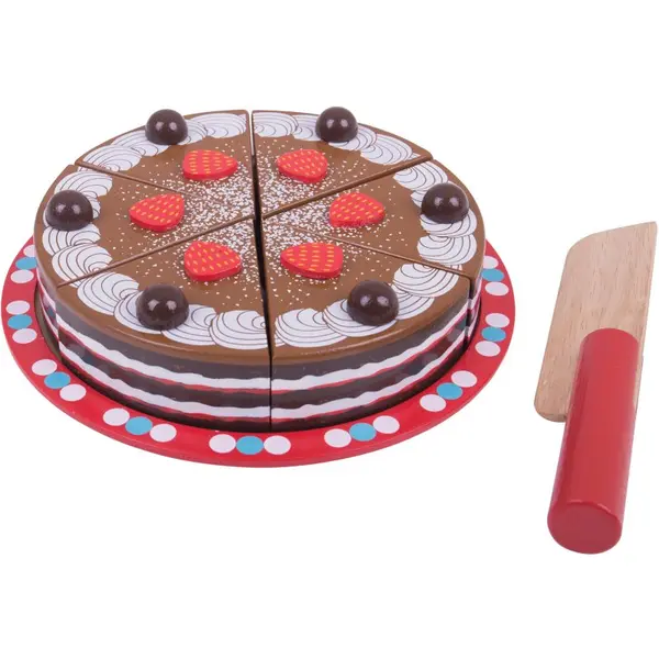 Bigjigs Toys Bigjigs Toys Chocolate Cake играчка за подреждане 3y+ 1 бр.