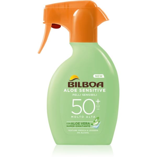 Bilboa Bilboa Aloe Sensitive слънцезащитен спрей SPF 50+ 250 мл.