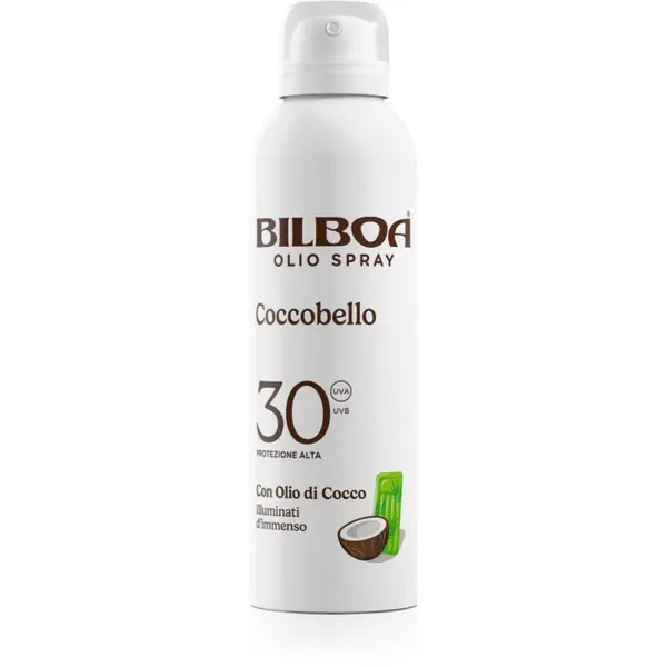 Bilboa Bilboa Coccobello слънцезащитен спрей с кокосово масло SPF 30 150 мл.