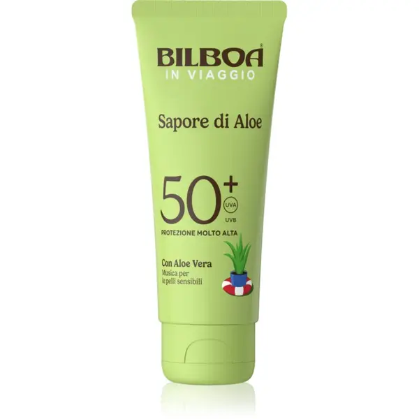Bilboa Bilboa Sapore di Aloe Travel слънцезащитен крем с алое вера SPF 50+ 75 мл.
