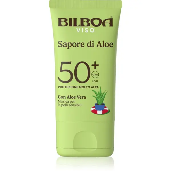 Bilboa Bilboa Sapore di Aloe Viso слънцезащитен крем с алое вера SPF 50+ 40 мл.