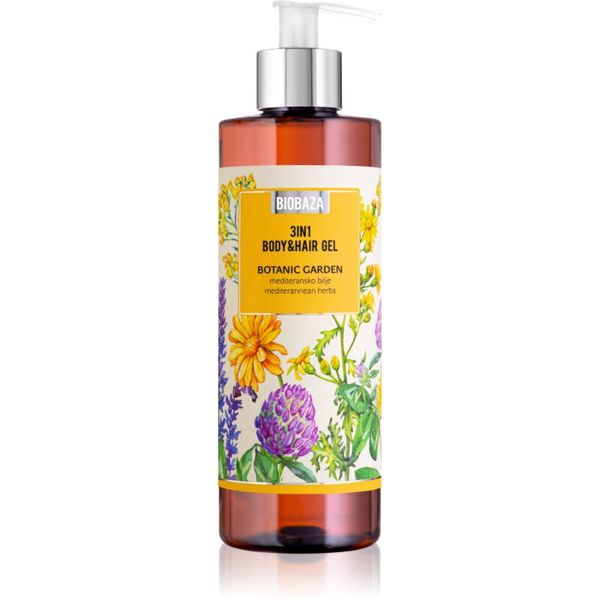 BIOBAZA BIOBAZA 3in1 Body&Hair Gel Botanic Garden шампоан, балсам и душ гел 3 в 1 400 мл.