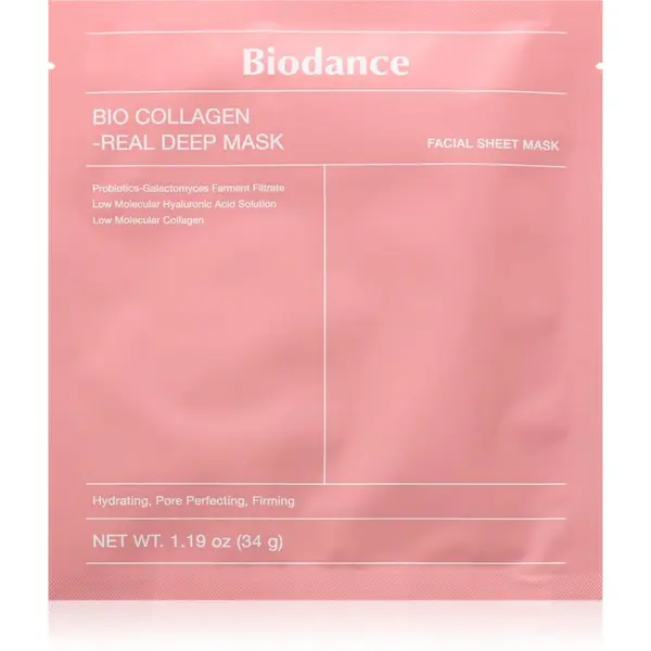 Biodance Biodance Bio-Collagen Real Deep Mask интензивна хидрогелна маска за хидратиране на кожата и минимизиране на порите 34 гр.