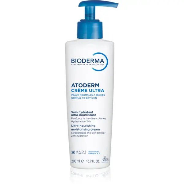 Bioderma Bioderma Atoderm Créme Ultra подхранващ крем за тяло за нормална към суха чувствителна кожа без парфюм 200 мл.