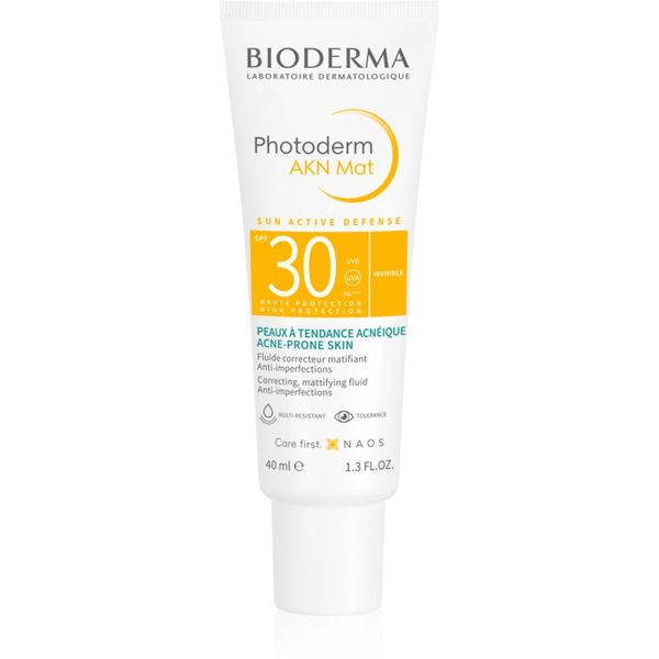 Bioderma Bioderma Photoderm AKN Mat защитен флуид SPF 30 40 мл.