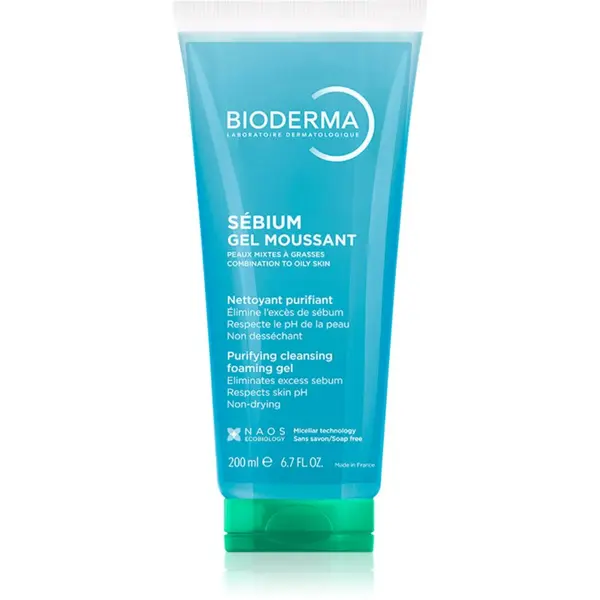 Bioderma Bioderma Sébium Gel Moussant почистващ гел за смесена и мазна кожа 200 мл.