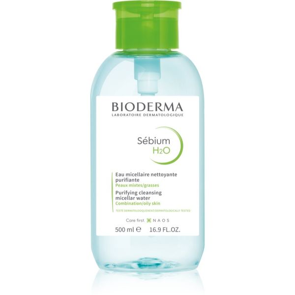 Bioderma Bioderma Sébium H2O мицеларна вода за смесена към мазна кожа с дозатор 500 мл.
