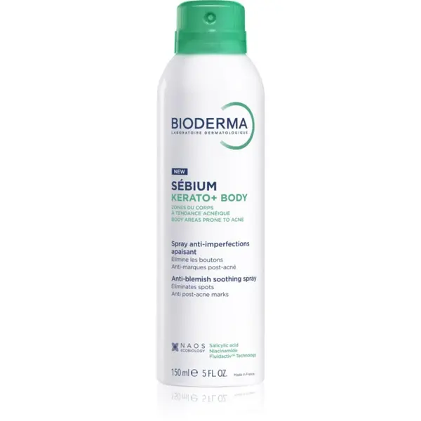 Bioderma Bioderma Sébium Kerato+ Body спрей за тяло против акне, зачервявания и рани след акне 150 мл.