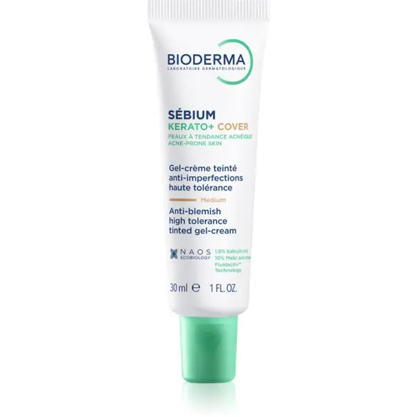 Bioderma Bioderma Sébium Kerato+ Cover матиращ тониращ крем против несъвършенствата на акнозна кожа 30 мл.