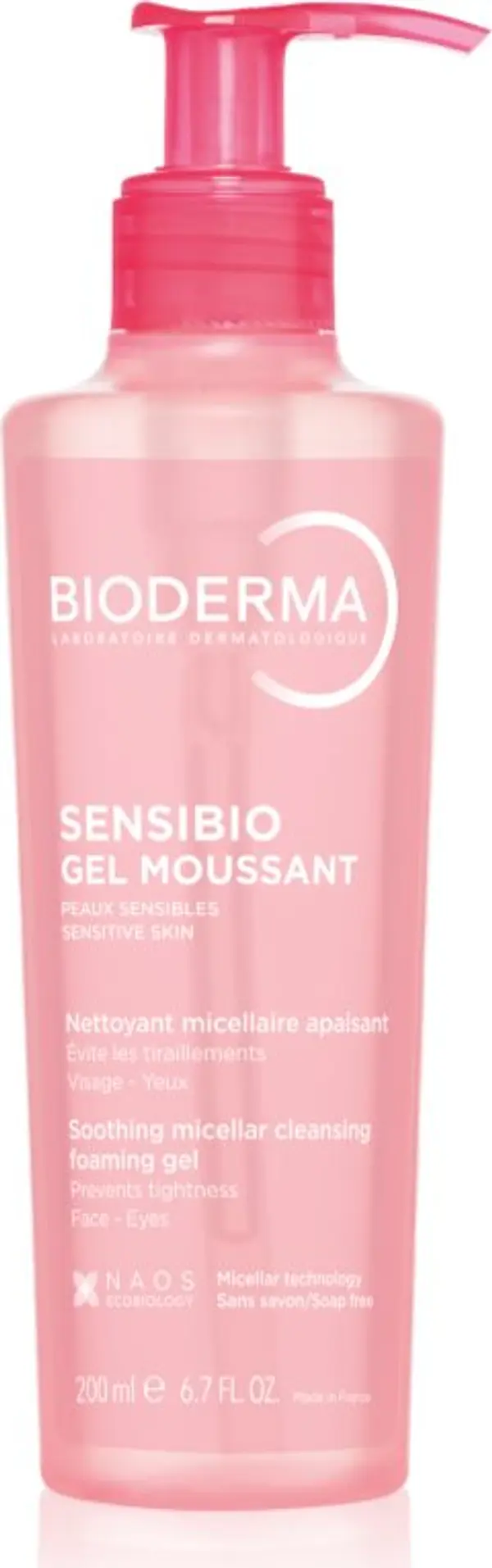 Bioderma Bioderma Sensibio Gel Moussant нежен успокояващ и почистващ гел 200 мл.