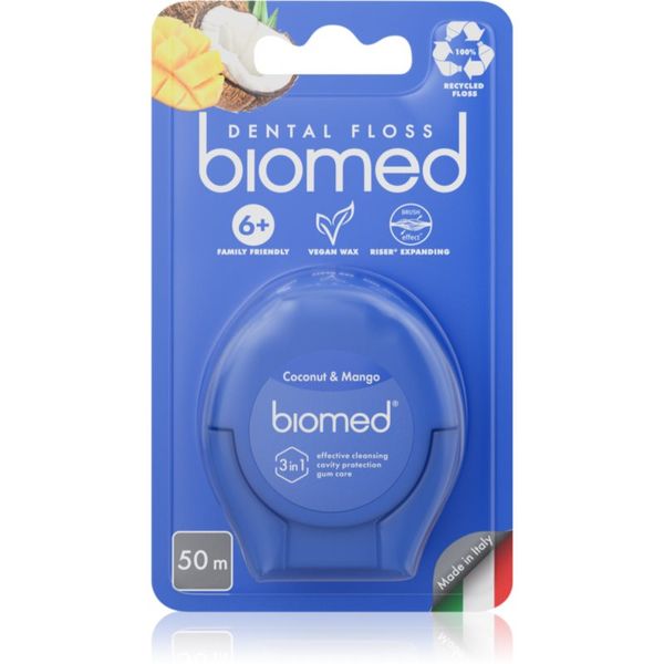 Biomed Biomed Dental Floss конец за зъби Coconut and Mango 50 м
